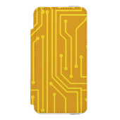 Abstracte computerapparatuur incipio iPhone portemonnee hoesje (Voorkant Agenda)