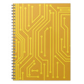 Abstracte computerapparatuur notitieboek (Voorkant)