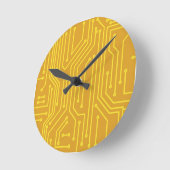 Abstracte computerapparatuur ronde klok (Hoek)