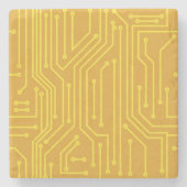 Abstracte computerapparatuur stenen onderzetter (Voorkant)