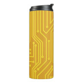 Abstracte computerapparatuur thermosbeker (Gedraaid links)