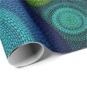 Abstracte concentrische cirkels in levendige multi cadeaupapier (Rol Hoek)