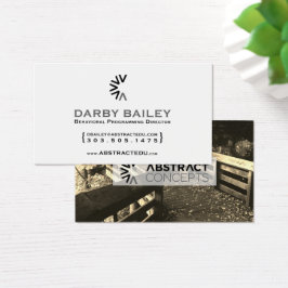 abstracte concepten snijpad visitekaartje