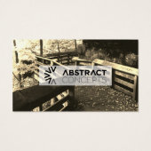 abstracte concepten snijpad visitekaartje (Achterkant)