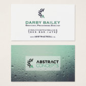 abstracte concepten voor watervenster visitekaartje (Voorkant /achterkant)