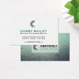 abstracte concepten voor watervenster visitekaartje