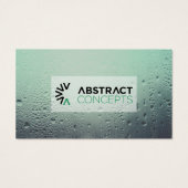 abstracte concepten voor watervenster visitekaartje (Achterkant)