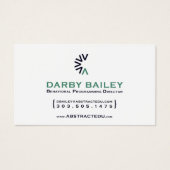 abstracte concepten voor watervenster visitekaartje (Voorkant)