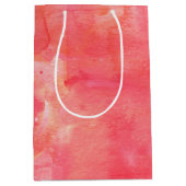 Abstracte Confetti roze Waterverf Medium Cadeauzakje (Voorkant)