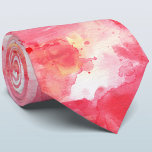 Abstracte Confetti roze Waterverf Stropdas<br><div class="desc">roze moderne waterverf abstract schilderij voor een fris zomergevoel. Een coördinerend stropdas dat past bij uw feest. Originele kunst van Nic Squirrell.</div>