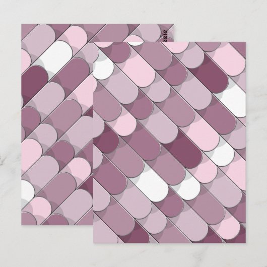 Abstracte constructie (tegel) 2 briefkaart (Voorkant / Achterkant)