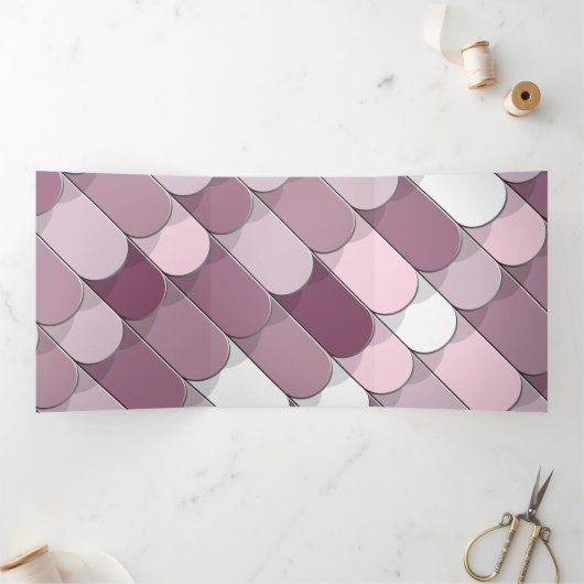 Abstracte constructie (tegel) 2 drieluik wenskaart (Binnen)