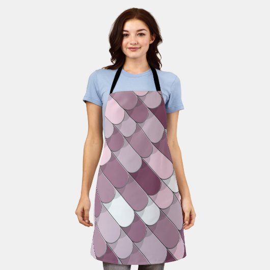 Abstracte constructie (tegel) 2 schort (Gedragen)