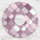 Abstracte constructie (tegel) 2 wijnglaslabel (Voorkant)