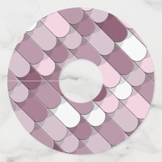 Abstracte constructie (tegel) 2 wijnglaslabel (Achterkant)