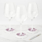 Abstracte constructie (tegel) 2 wijnglaslabel (Set)