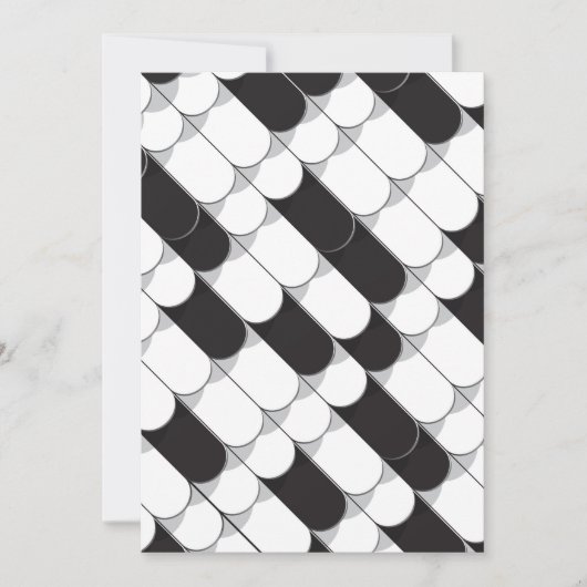 Abstracte constructie (tegel) bedankkaart (Voorkant)