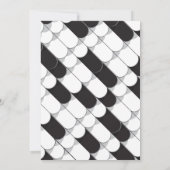 Abstracte constructie (tegel) bedankkaart (Achterkant)