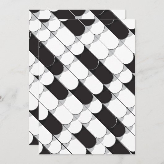 Abstracte constructie (tegel) bedankkaart (Voorkant / Achterkant)