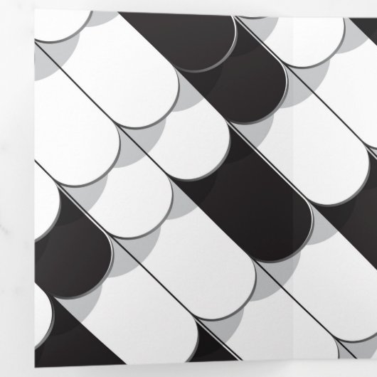 Abstracte constructie (tegel) drieluik wenskaart (Binnenzijde eerst)