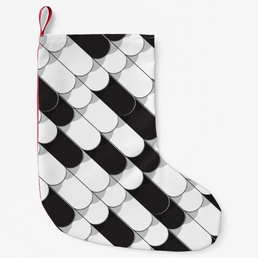 Abstracte constructie (tegels) kleine kerstsok (Voorkant)