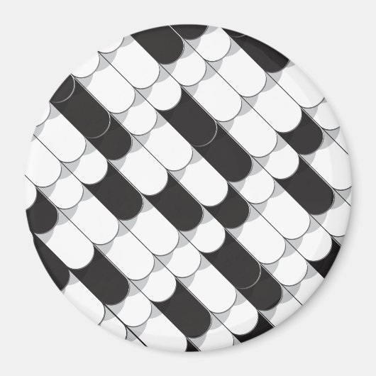 Abstracte constructie (tegels) magneet (Voorkant)