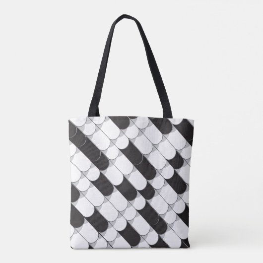 Abstracte Constructie (Tegels) Tote Bag (Achterkant)