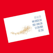 Abstracte consultant met blauw goudkristal elegant visitekaartje