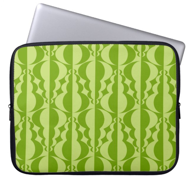 Abstracte contrastpatronen. Flat, eenvoudig geome Laptop Sleeve (Voorkant)