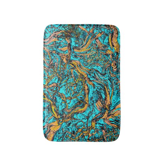 ABSTRACTE COOL-kunst Badmat (Voorkant Verticaal)