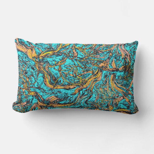 ABSTRACTE COOL-kunst Buitenkussen (Voorkant)