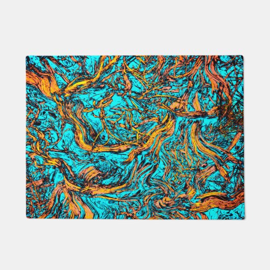 ABSTRACTE COOL-kunst Deurmat (Voorkant)