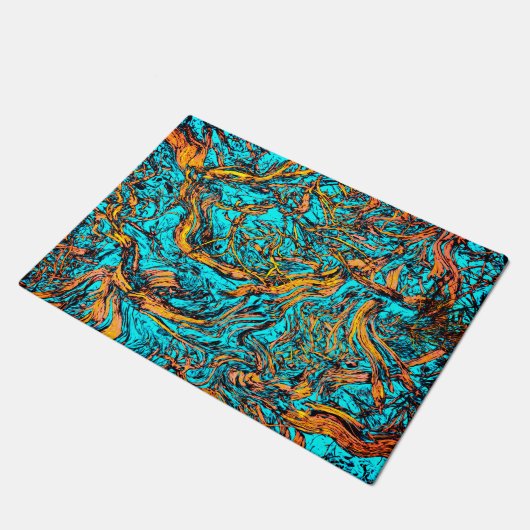 ABSTRACTE COOL-kunst Deurmat (Schuin)