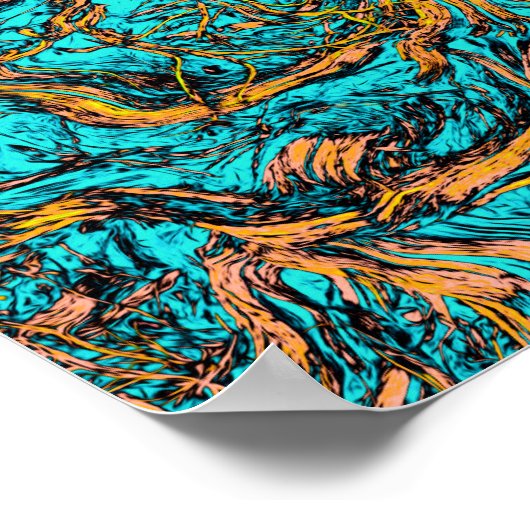ABSTRACTE COOL-kunst Poster (Hoek)