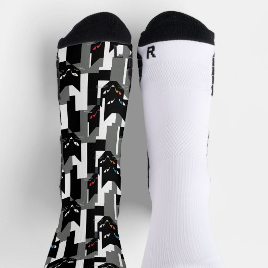 Abstracte coole kunst van cat op een sokken (Top)