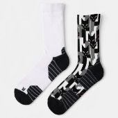 Abstracte coole kunst van cat op een sokken (Links)