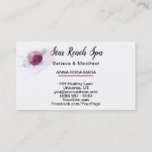 *~* Abstracte Cosmo Stars Waterverf Sky Universe Visitekaartje (Achterkant)