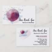 ** Abstracte Cosmo Stars Waterverf Universe Sky Visitekaartje (Voorkant / Achterkant)