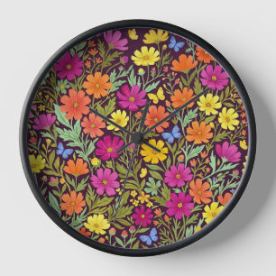 Abstracte Cosmos Bloemen Vlinders Kunst Klokken