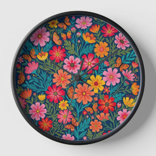 Abstracte Cosmos Bloemen Vlinders Kunst Klokken