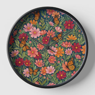 Abstracte Cosmos Bloemen Vlinders Kunst Klokken