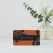 abstracte counseling te duister 1e kaarten visitekaartje (Staand voorkant)