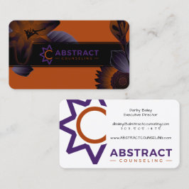 abstracte counseling te duister 1e kaarten visitekaartje