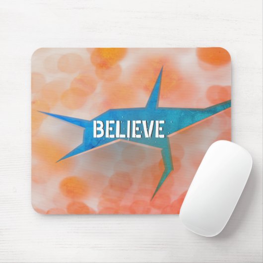 Abstracte Crack op Oranje Bokeh Muismat (Met muis)