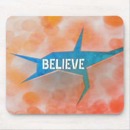 Abstracte Crack op Oranje Bokeh Muismat