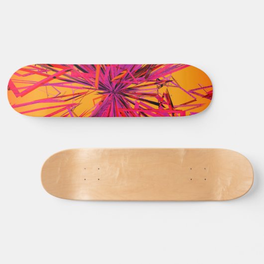 Abstracte Crazy Strings Skateboard (Horizontaal)