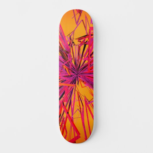 Abstracte Crazy Strings Skateboard (Voorkant)