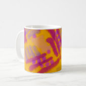 Abstracte creatieve tekening. Rechternajaar kleur Koffiemok (Voorkant links)