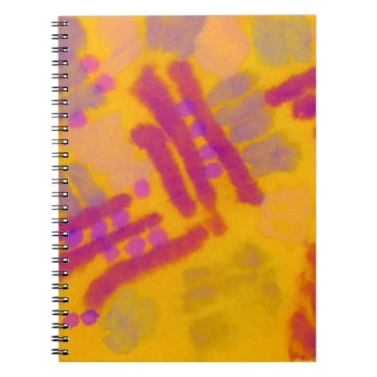 Abstracte creatieve tekening. Rechternajaar kleur Notitieboek (Voorkant)