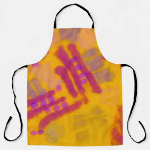 Abstracte creatieve tekening. Rechternajaar kleur Schort